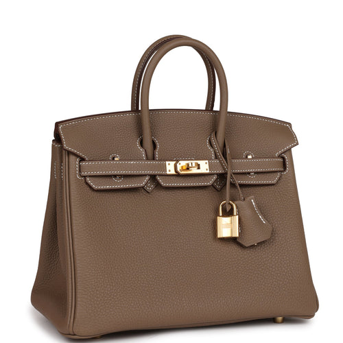 Hermes Birkin 25 Etoupe Togo Gold Hardware