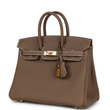 Hermes Birkin 25 Etoupe Togo Gold Hardware