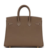 Hermes Birkin 25 Etoupe Togo Gold Hardware