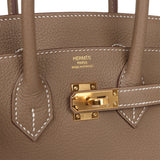 Hermes Birkin 25 Etoupe Togo Gold Hardware