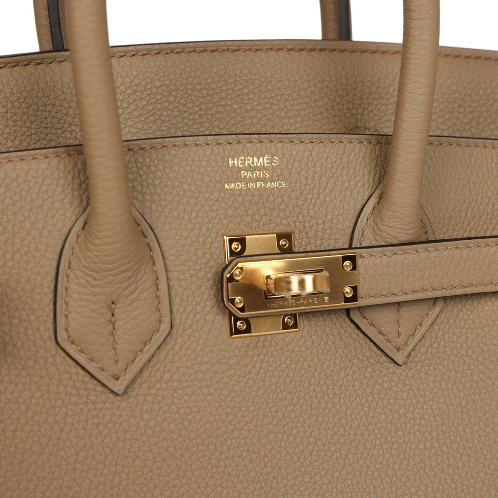 Hermes Birkin 25 Beige Marfa Togo Gold Hardware – Madison Avenue Couture