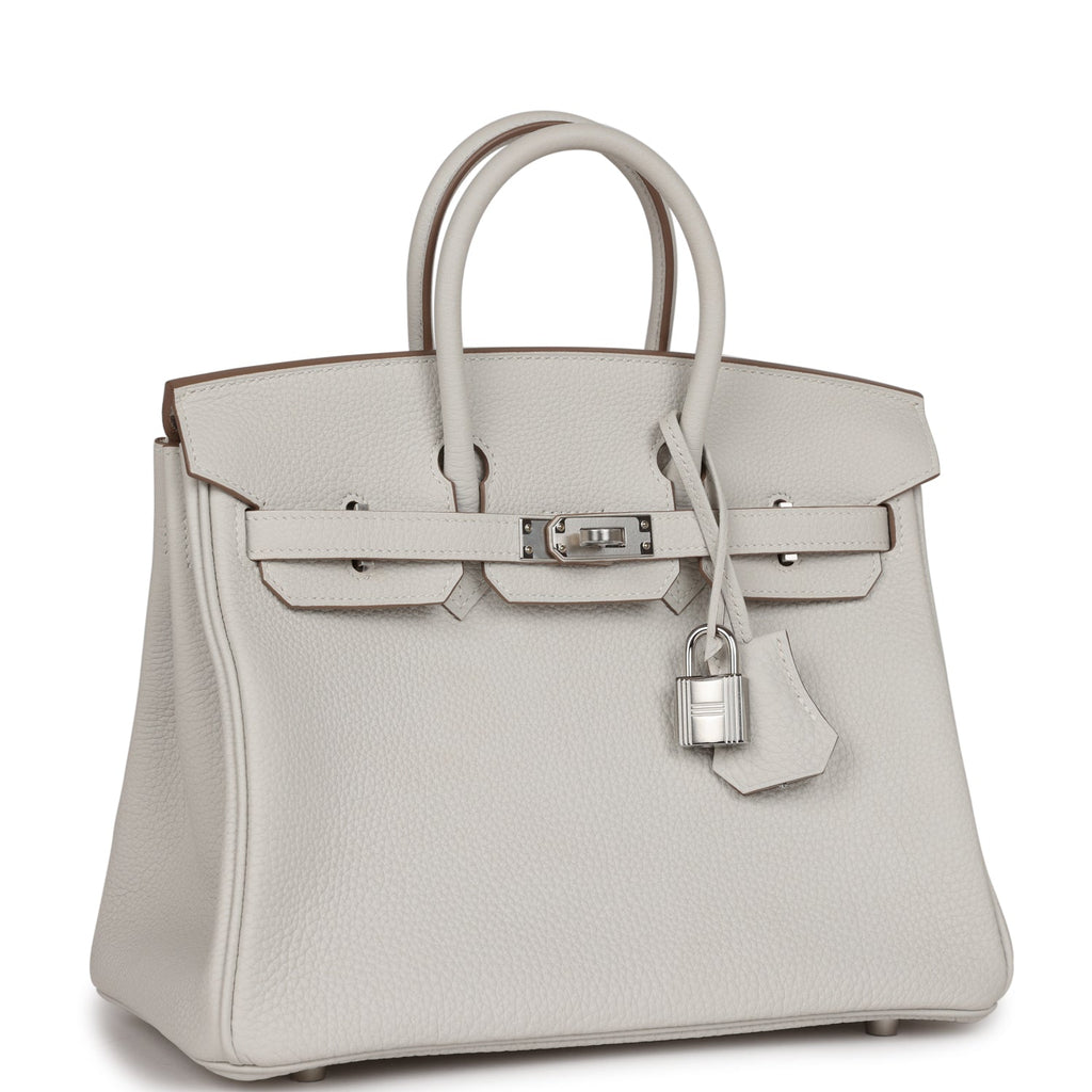 HERMÈS Birkin 25 handbag in Gris Pale Togo leather with Palladium hardware  [Consigned]-Ginza Xiaoma – Authentic Hermès Boutique