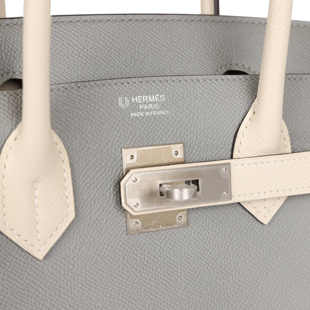 Hermes Special Order (HSS) Birkin 30 Gris Mouette and Craie Togo Brush –  Madison Avenue Couture
