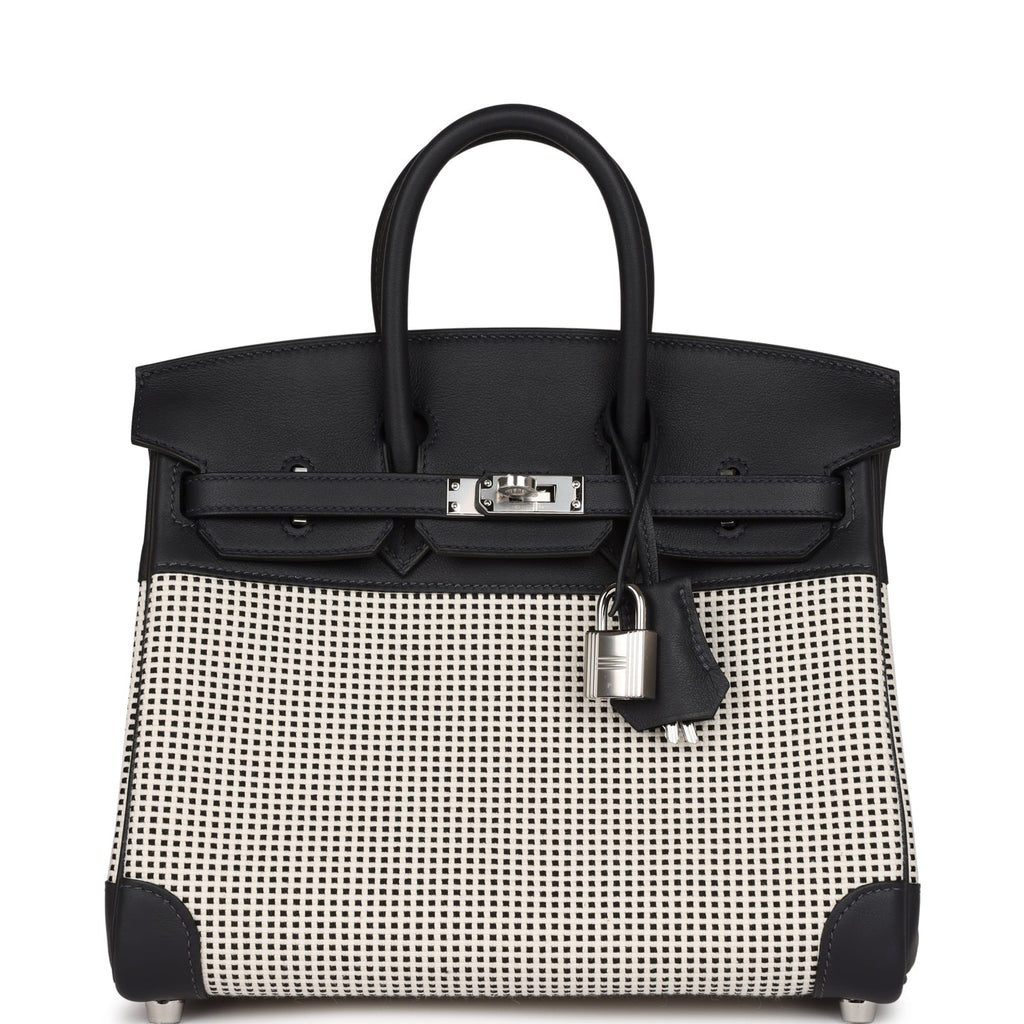 HERMÈS Limited Edition Birkin 25 handbag in Chai Swift leather and Toile H  canvas with Palladium hardware-Ginza Xiaoma – Authentic Hermès Boutique