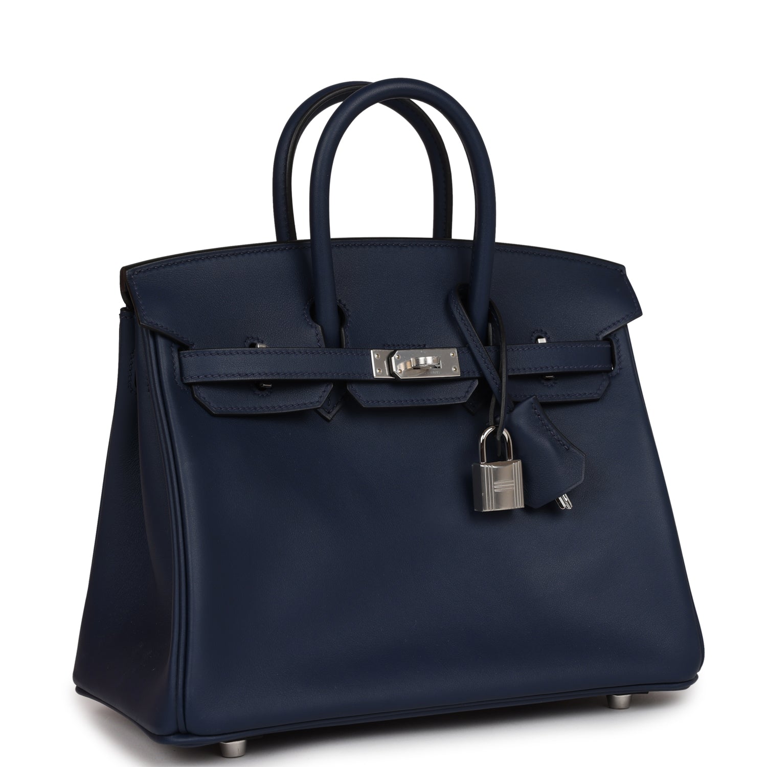 Hermes Birkin 25 Bleu Navy Swift Palladium Hardware – Madison Avenue ...