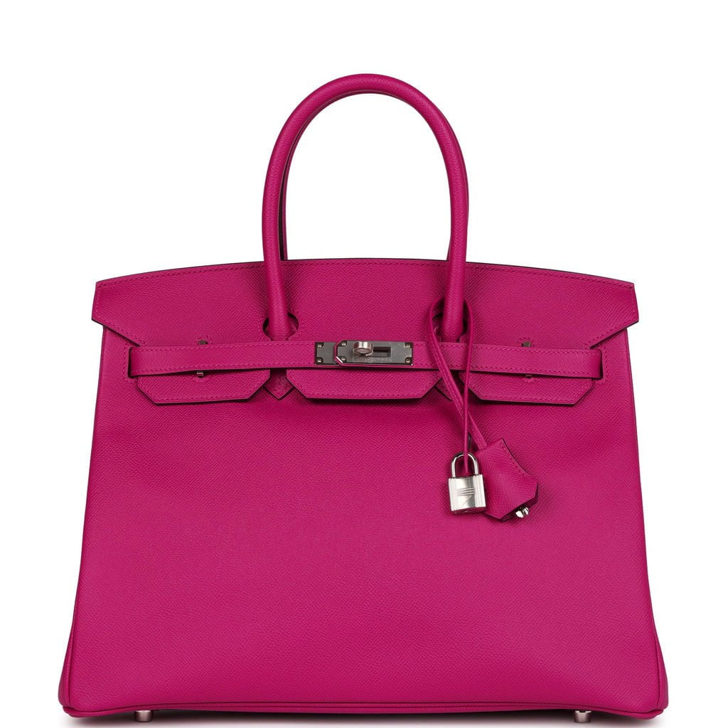 Hermès Birkin 35 Rose Pourpre Togo Palladium Hardware PHW — The