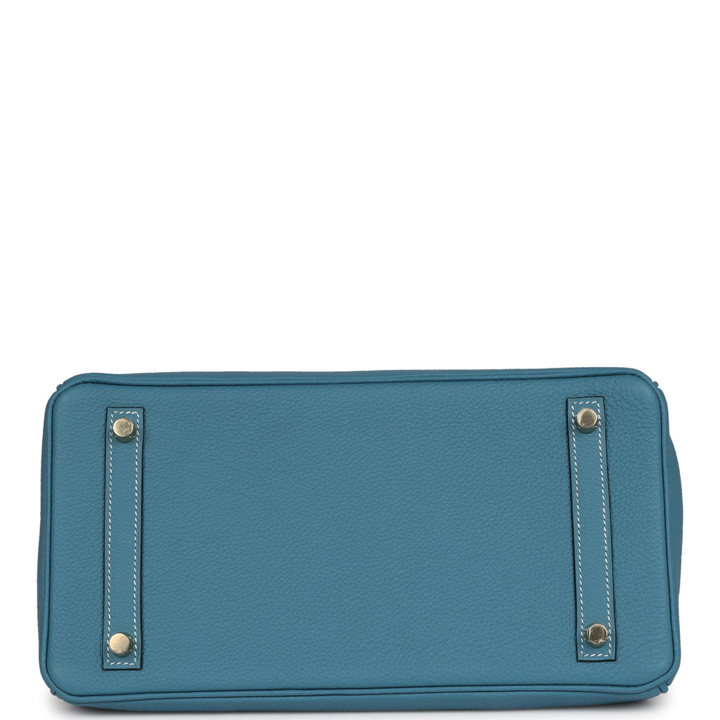 Hermes Birkin 30 Blue Jean Togo Gold Hardware – Madison Avenue Couture