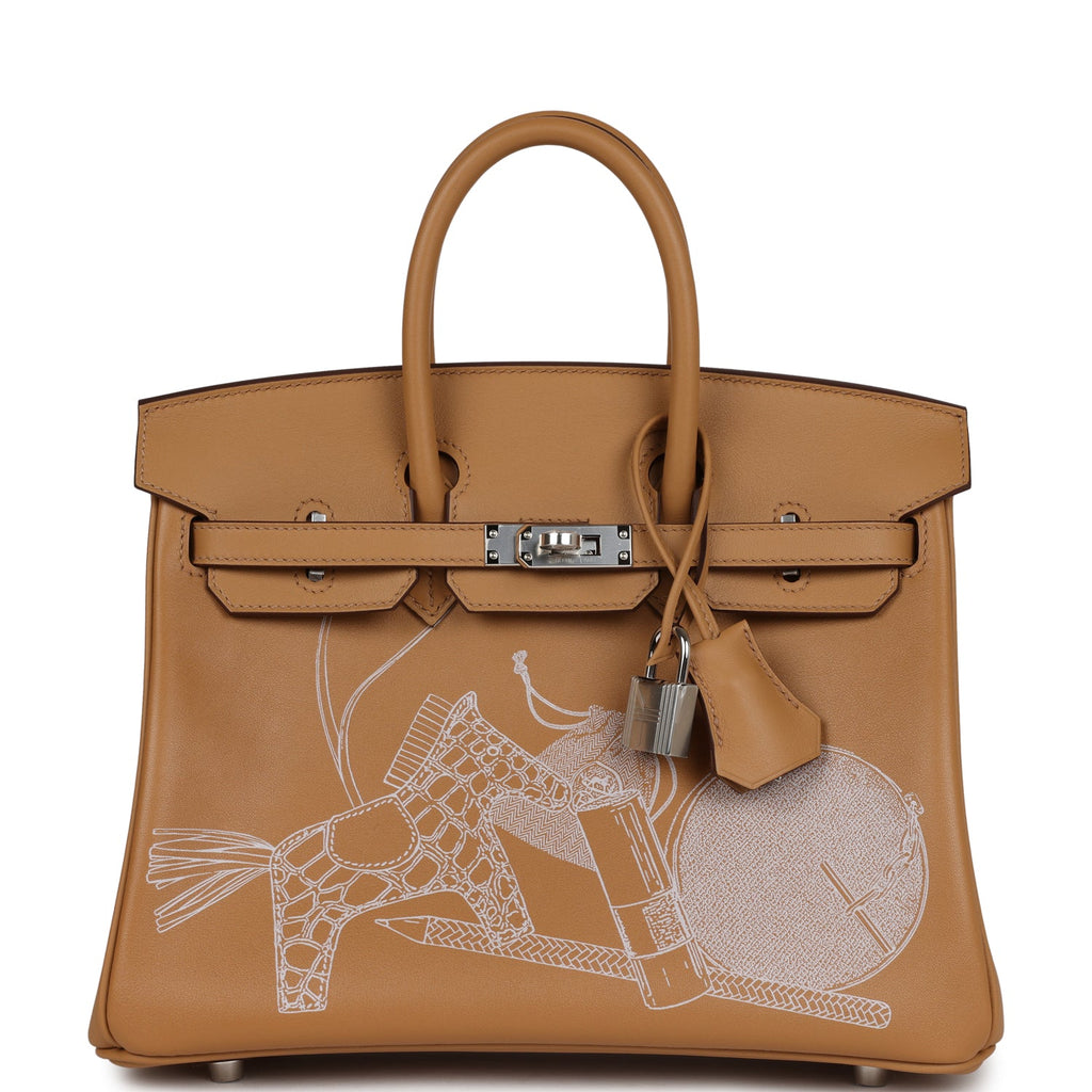 Hermès Birkin 25 Limited Edition 2021 In And Out Swift Biscuit PHW