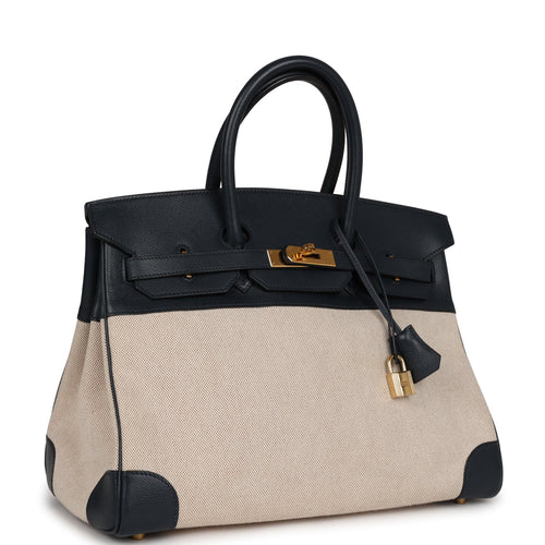 Hermès - Authenticated Birkin 35 Handbag - Leather Black Plain for Women, Very Good Condition