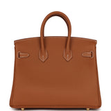 Hermes Birkin 25 Gold Togo Gold Hardware