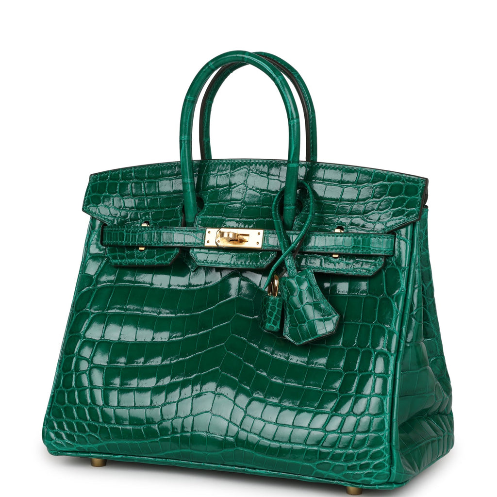 GOLDMAS Shiny Crocodile Handbags, Shiny Red, Size 25 