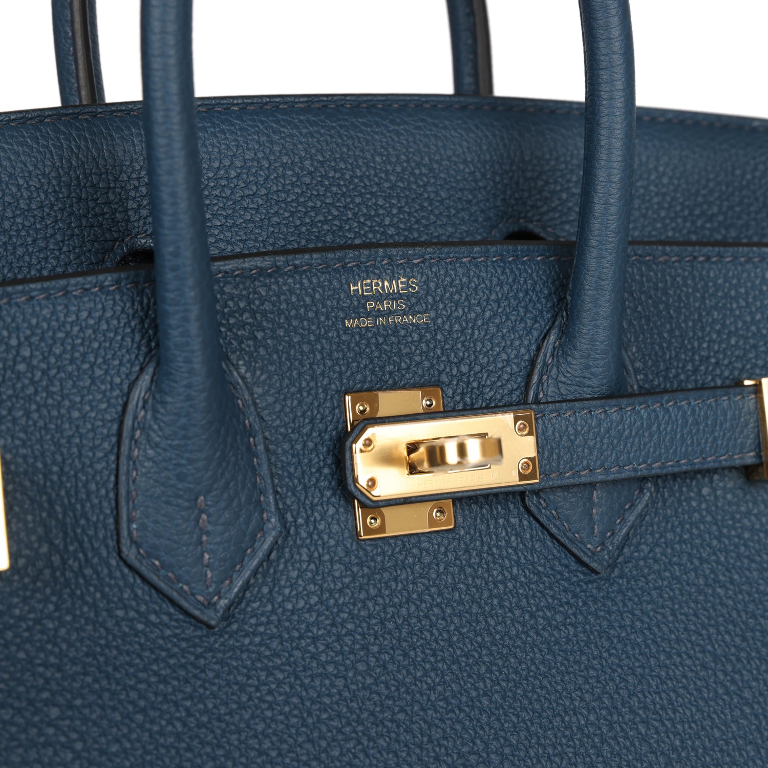 Hermes Birkin 25 Bleu De Prusse Togo Gold Hardware – Madison Avenue Couture