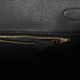 Pre-owned Hermes Birkin 35 Black Togo Gold Hardware