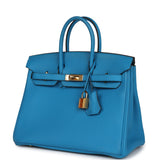 Hermes Birkin 25 Bleu Zanzibar Togo Gold Hardware