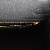 Hermes Birkin Sellier 30 Black Veau Madame Gold Hardware