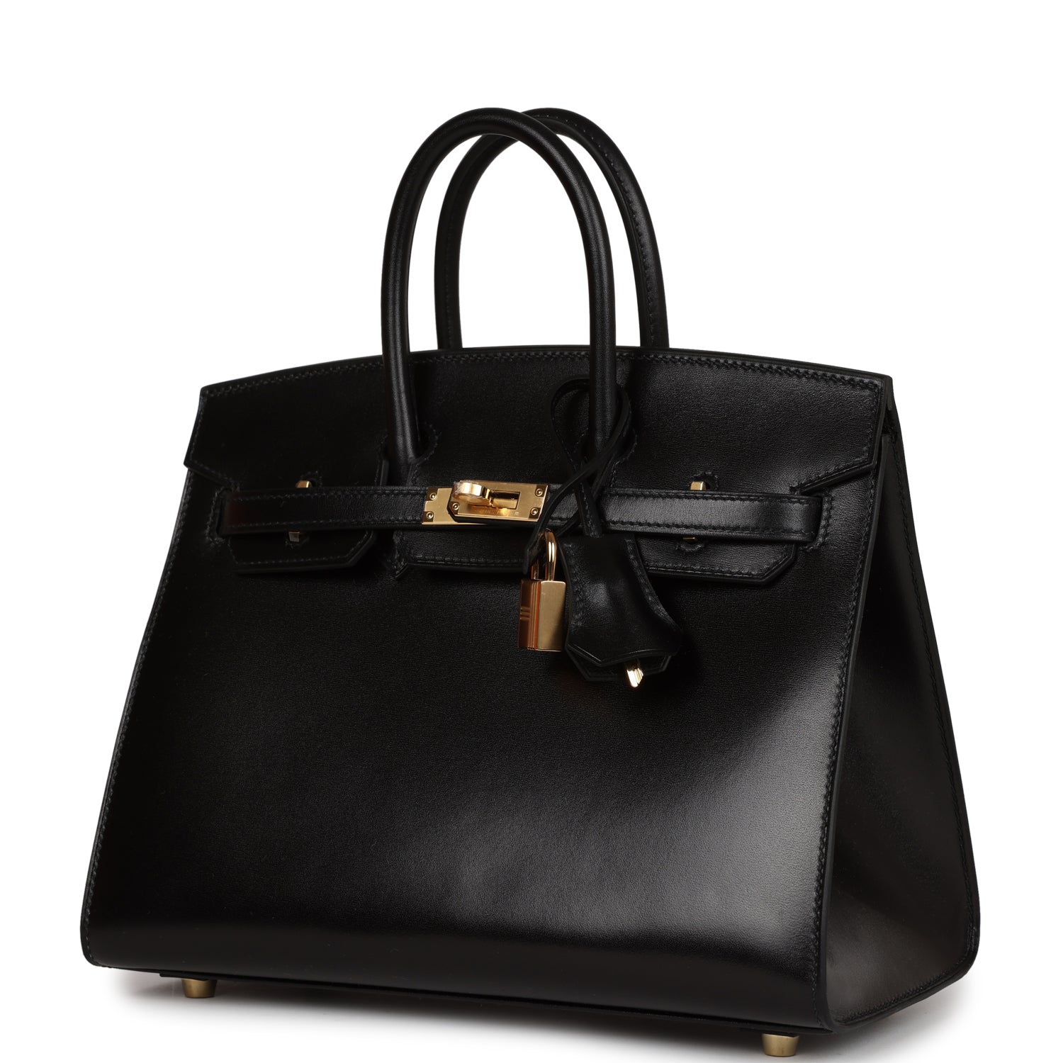 Hermes Birkin Sellier 25 Black Box Gold Hardware – Madison Avenue Couture