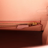 Hermes Birkin 25 Terre Cuite Ostrich Gold Hardware