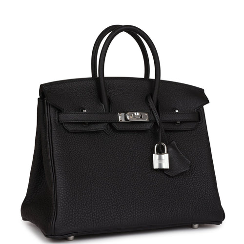 Hermes Birkin 25 Black Togo Palladium Hardware
