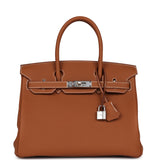 Hermes Birkin 30 Gold Togo Palladium Hardware