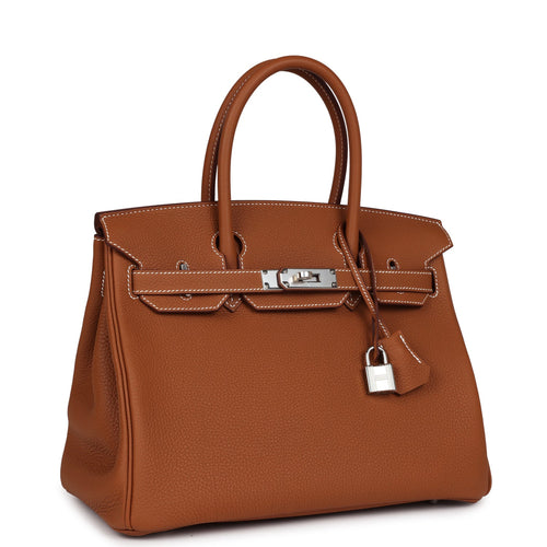 Hermes Birkin 30 Gold Togo Palladium Hardware