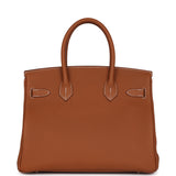 Hermes Birkin 30 Gold Togo Palladium Hardware