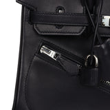 Hermes Limited Edition Birkin Rock 25 Black Volupto Palladium Hardware