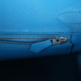 Hermes Birkin 30 Bleu Zanzibar Clemence Palladium Hardware