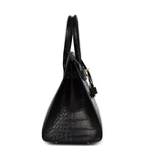 Hermes Birkin Sellier 30 Black Matte Alligator Gold Hardware