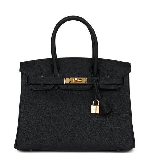 Hermes Birkin 30 Black Togo Gold Hardware