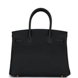 Hermes Birkin 30 Black Togo Gold Hardware