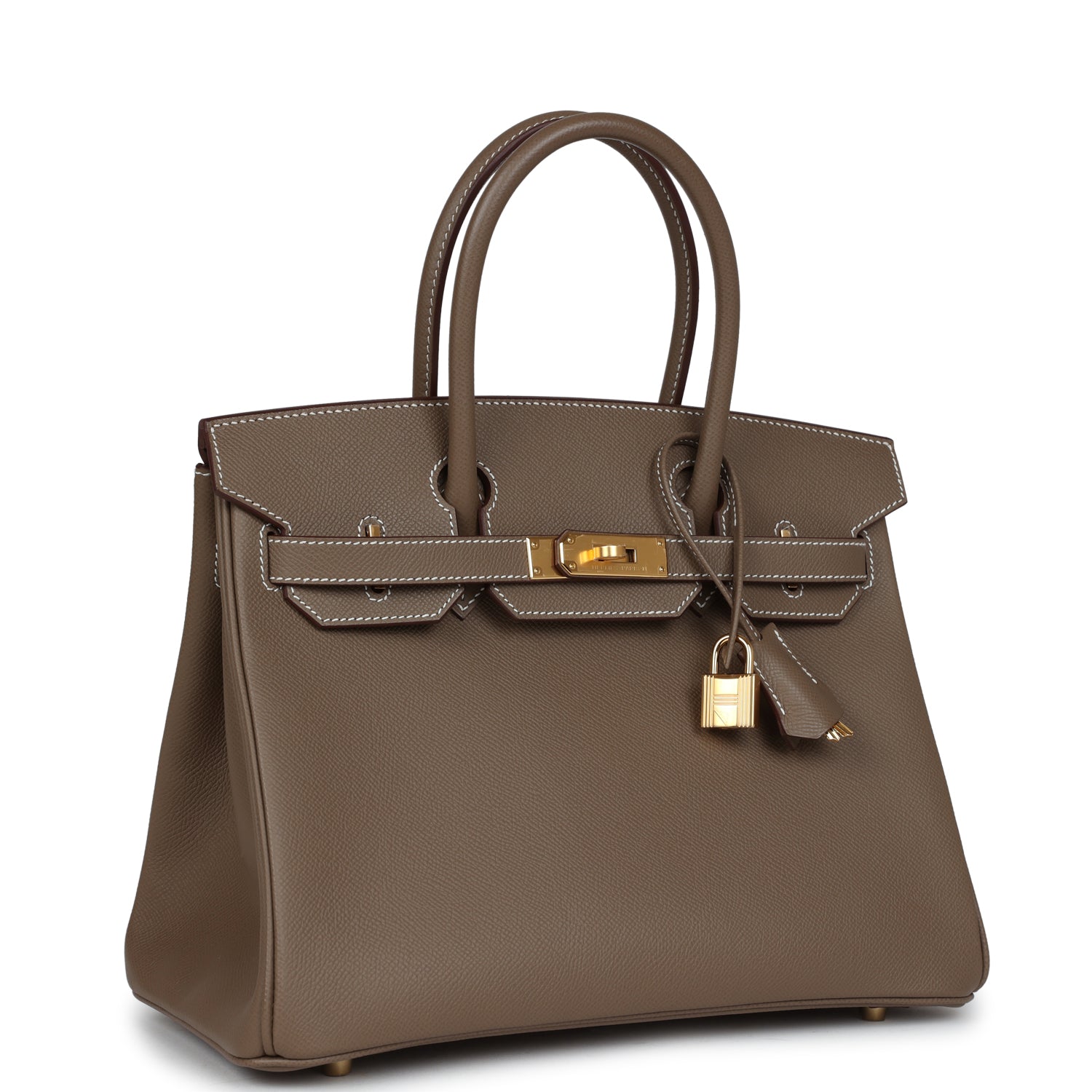 Hermes Birkin 30 Etoupe Epsom Gold Hardware – Madison Avenue Couture