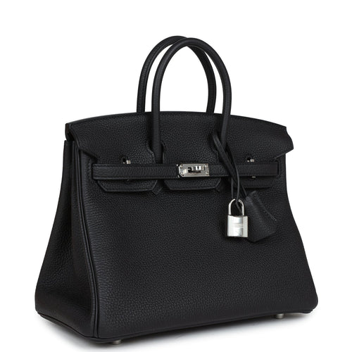 Hermes Birkin 25 Black Togo Palladium Hardware