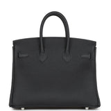 Hermes Birkin 25 Black Togo Palladium Hardware