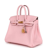 Hermes Special Order (HSS) Birkin 25 Rose Sakura Verso Swift Brushed Gold Hardware