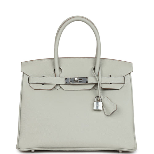 Hermes Birkin 30 Gris Perle Togo Palladium Hardware