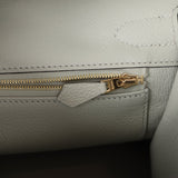 Hermes Birkin 30 Gris Neve Togo Gold Hardware