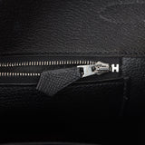 Pre-owned Hermes Birkin 35 Black Epsom Palladium Hardware