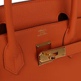 Hermes Birkin 30 Orange Togo Gold Hardware