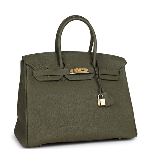 Hermes Birkin 35 Vert Veronese Togo Gold Hardware