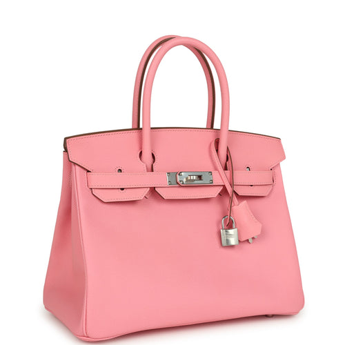 Hermes Birkin 30 Rose Confetti Epsom Palladium Hardware