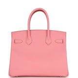 Hermes Birkin 30 Rose Confetti Epsom Palladium Hardware