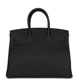 Hermes Birkin 35 Black Togo Gold Hardware