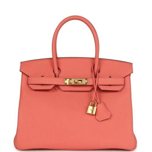 Hermes Special Order (HSS) Birkin 30 Rose Candy Togo Gold Hardware