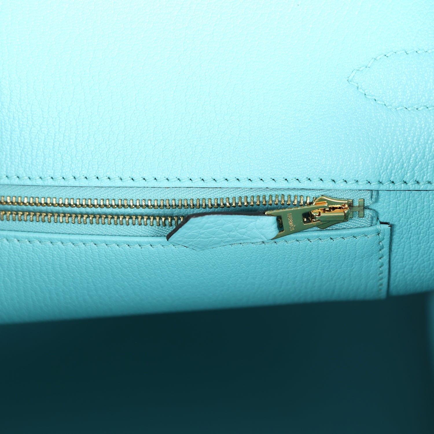 Hermes Birkin 35 Bleu Atoll Togo Gold Hardware Madison Avenue Couture