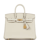 Hermes Birkin 25 Craie Togo Gold Hardware