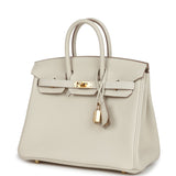 Hermes Birkin 25 Craie Togo Gold Hardware