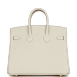 Hermes Birkin 25 Craie Togo Gold Hardware