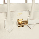 Hermes Birkin 25 Craie Togo Gold Hardware