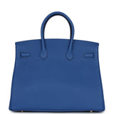 Hermes Birkin 35 Bleu France Togo Gold Hardware