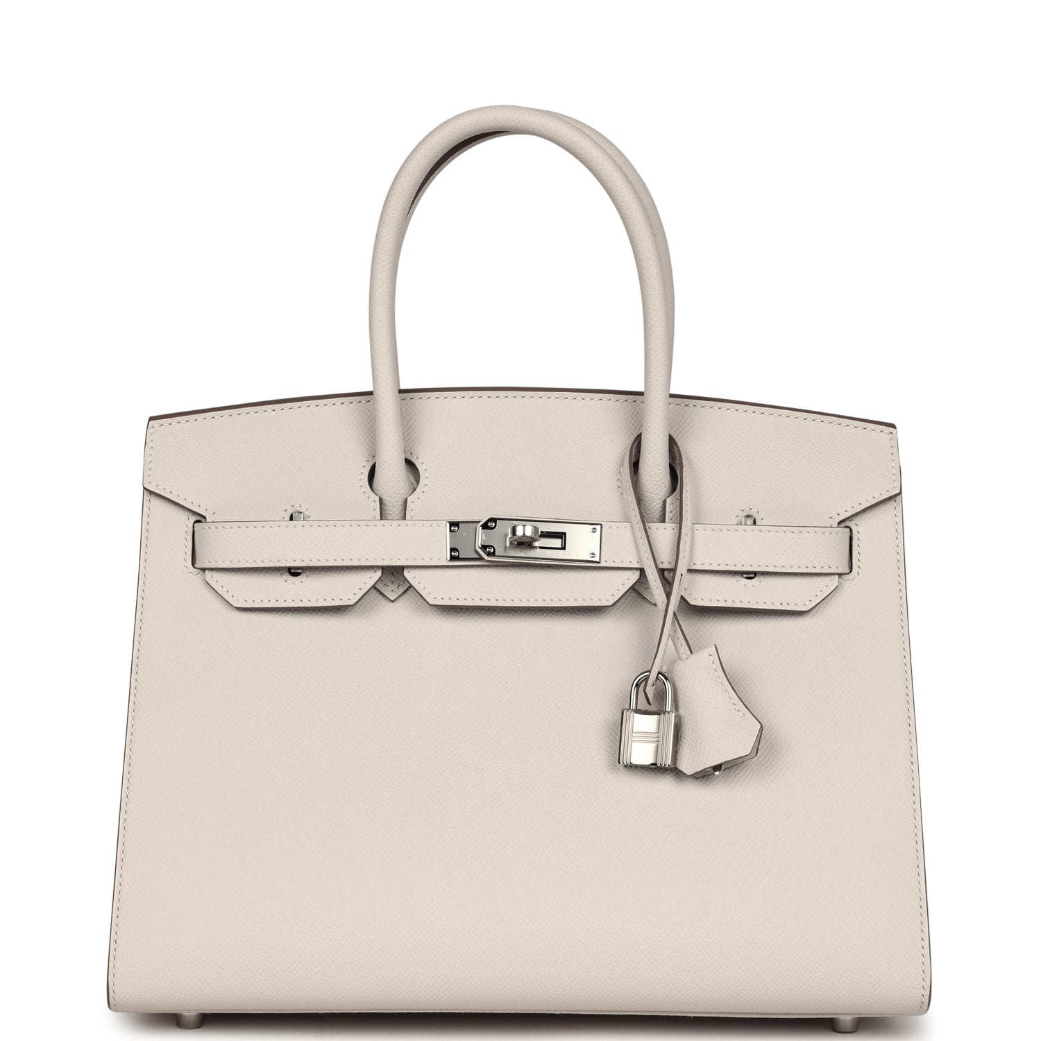 Hermes Birkin Sellier 30 Gris Pale Epsom Palladium Hardware